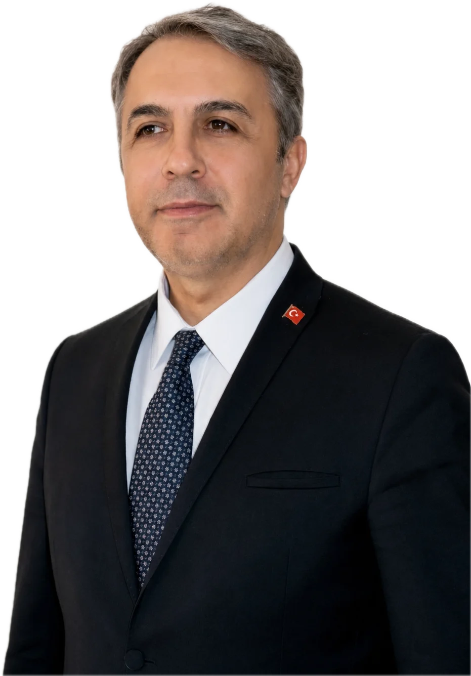 Murat Örü, takım elbiseli portre